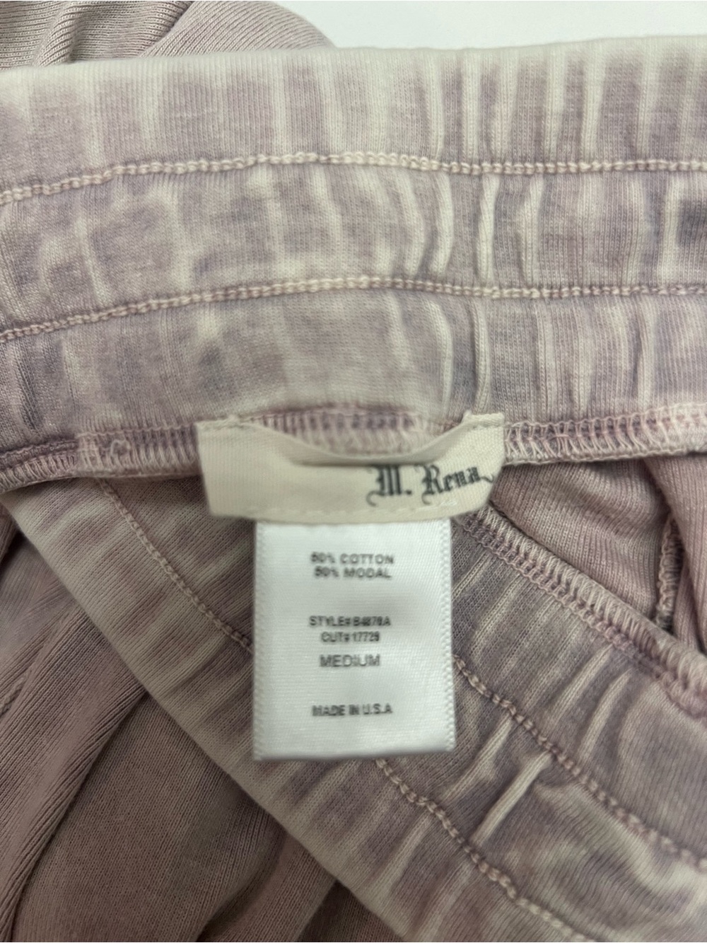 M. Rena Blush Drawstring Lounge Pants - Picture 2 of 2